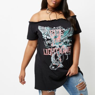 black cross front mixed lace body 16