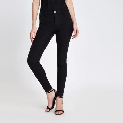 Black Molly skinny fit trousers