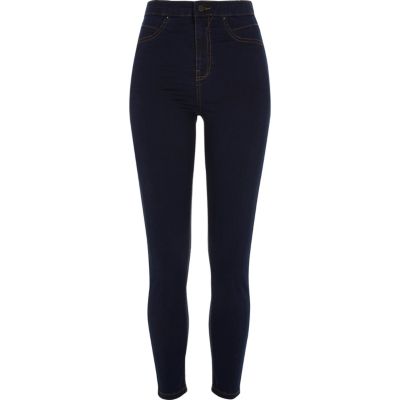 Molly – Jegging bleu foncé à taille haute