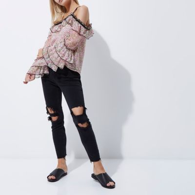 Alannah – Skinny Jeans im Used-Look