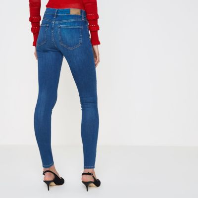 Mid blue denim Amelie super skinny jeans