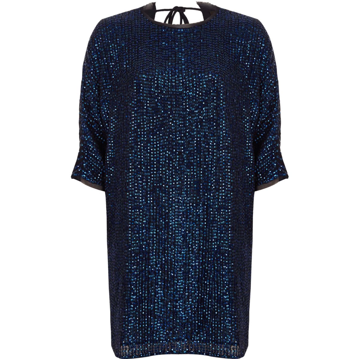 Navy  embellished swing T shirt  dress  Dresses  Sale women  Navy  embellished swing T shirt  dress  Dresses  Sale women