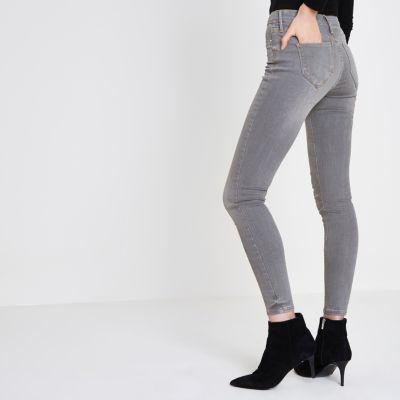 Grey wash skinny Molly jeggings