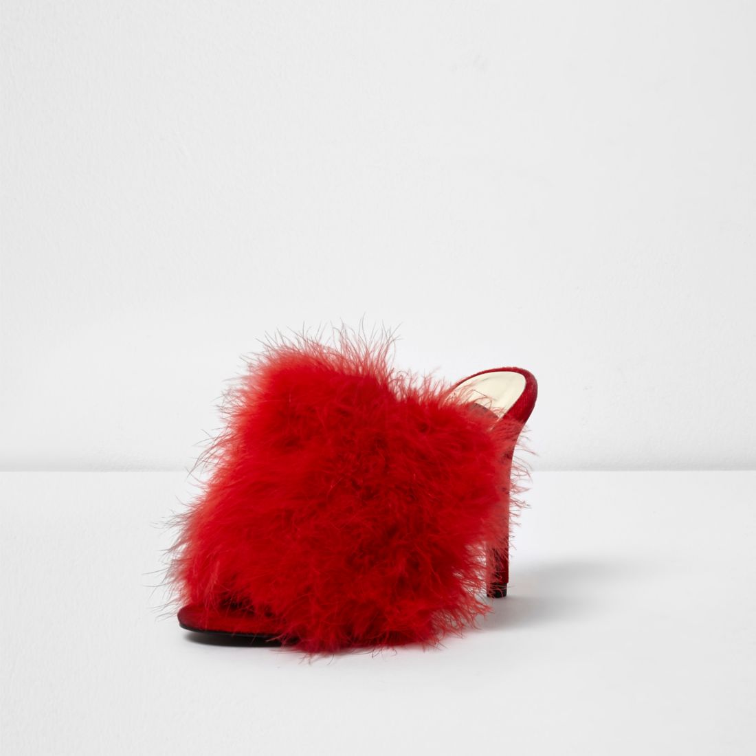 Red feather mules