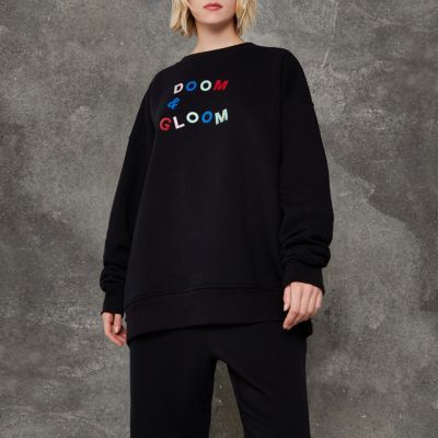 Ashish – Schwarzer Pullover „doom and gloom“
