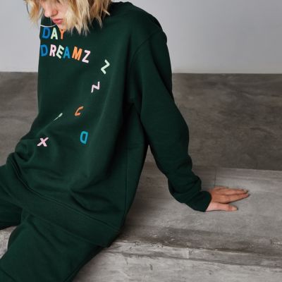 Ashish – Grünes Sweatshirt „Day Dreamz“
