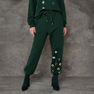 Ashish – Dunkelgrüne Jogginghose