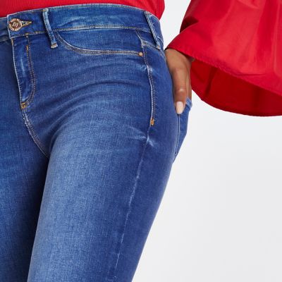 Bright blue wash Molly jeggings