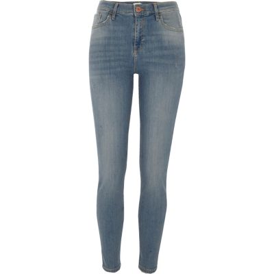 Amelie – Superskinny Jeans in hellblauer Waschung