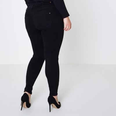 Plus black skinny Molly jeggings