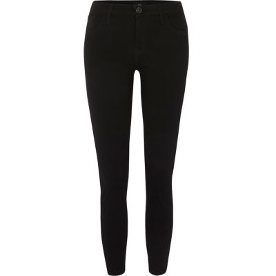 Petite black Amelie super skinny jeans