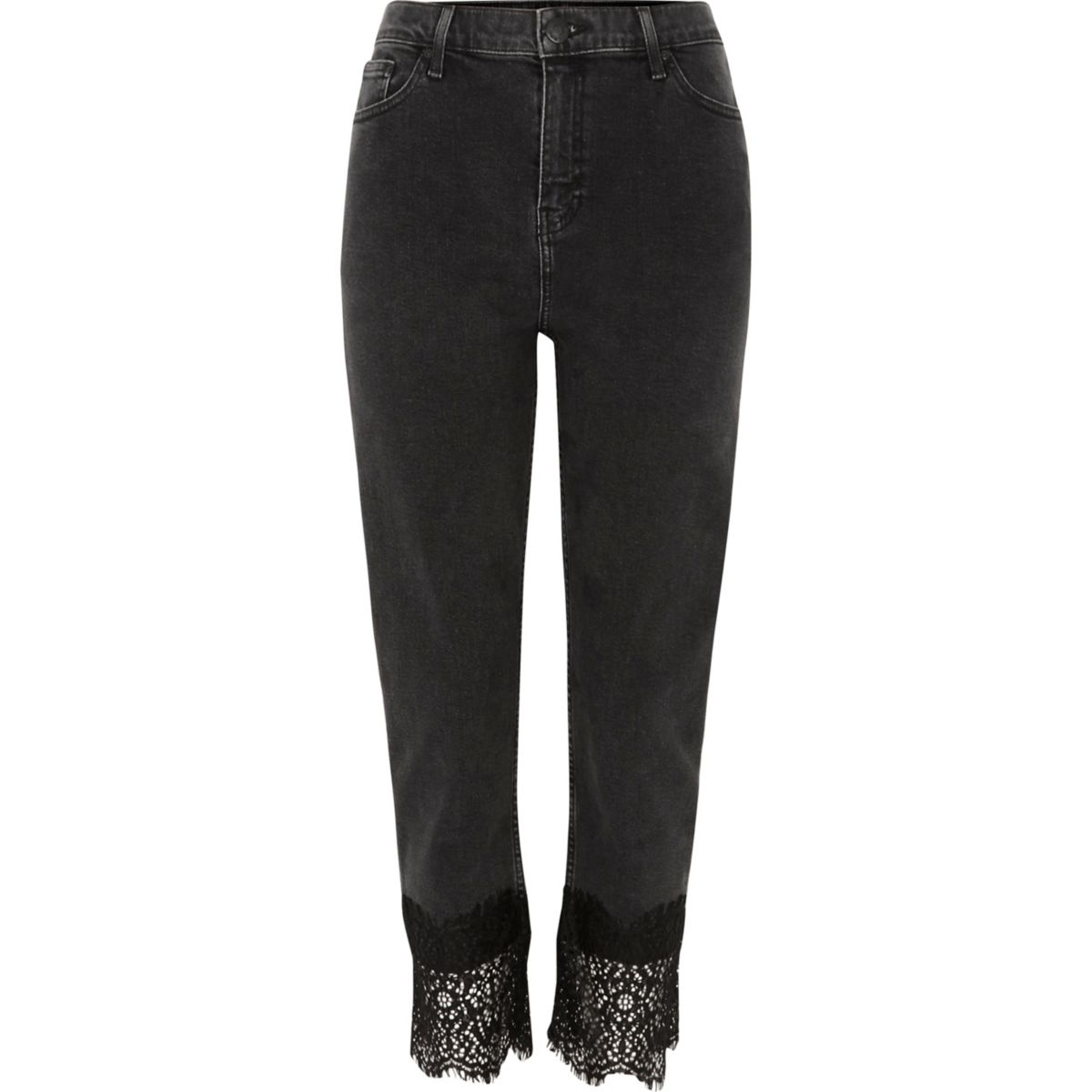 river island black high waisted jeans