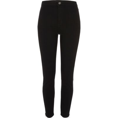 Molly – Jegging de soirée noir à zip latéral