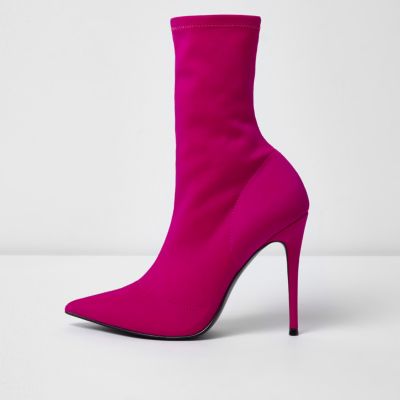 Roze puntige scuba laarzen