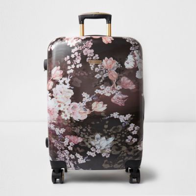 floral hard shell suitcase