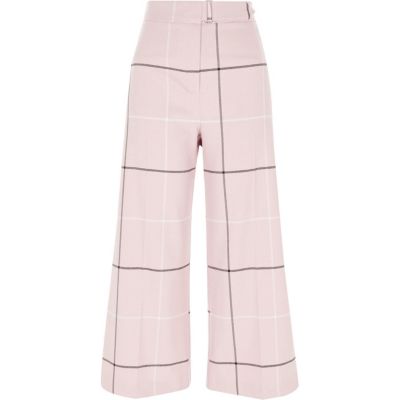 trousers river island leather check riverisland