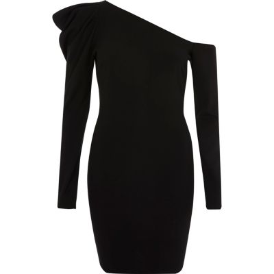 Schwarzes Bodycon-Minikleid