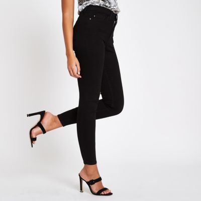 Black high waisted Harper skinny jeans