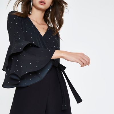 polka dot jumpsuit river island