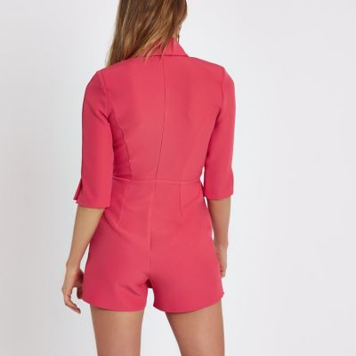 river island tuxedo playsuit