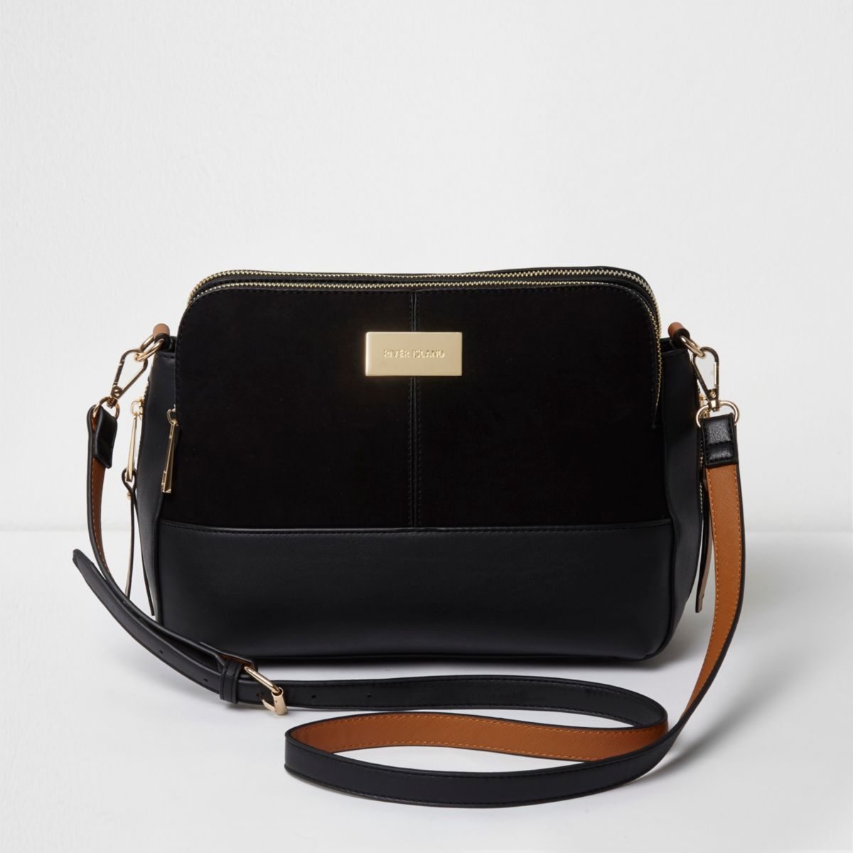 Womens Small Black Cross Body Bag