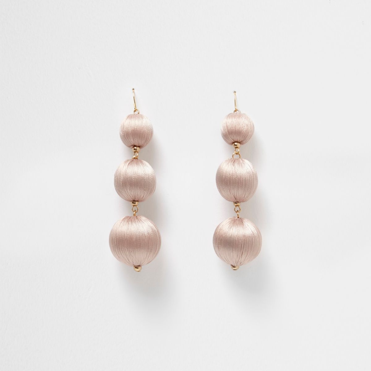 Nude Triple Ball Drop Earrings - Jewellery - Sale - Women-4663