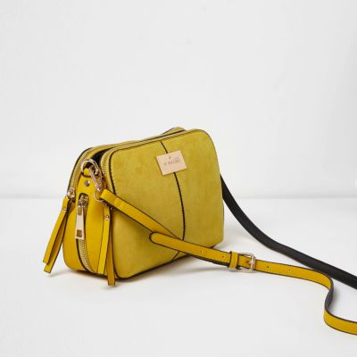 river island triple compartment cross body bag