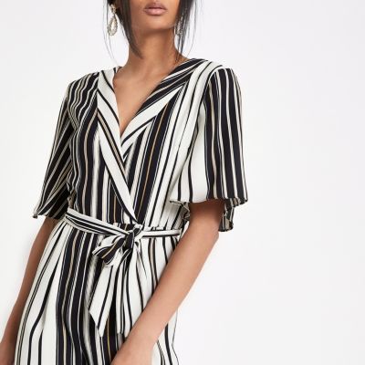 river island stripe jumpsuit