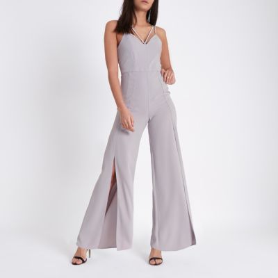 grey jumpsuit river island