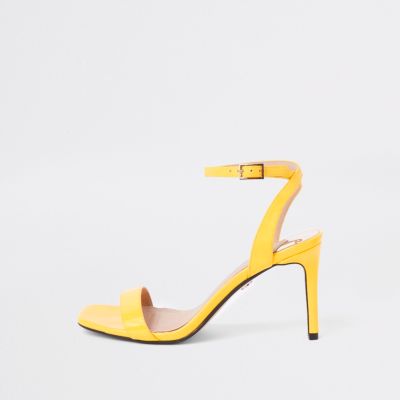 river island yellow heels