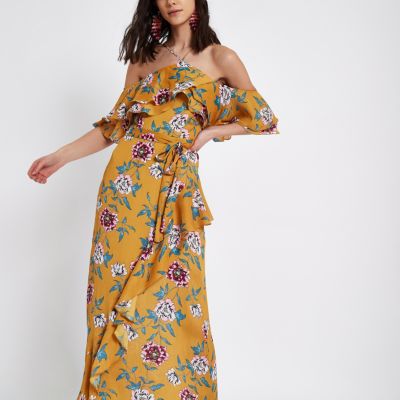 river island floral maxi dress