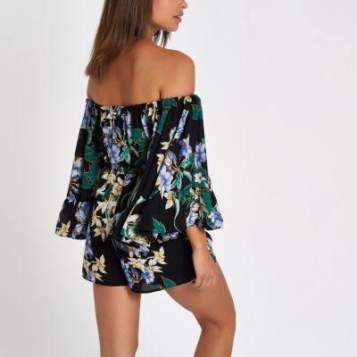 river island bardot playsuit