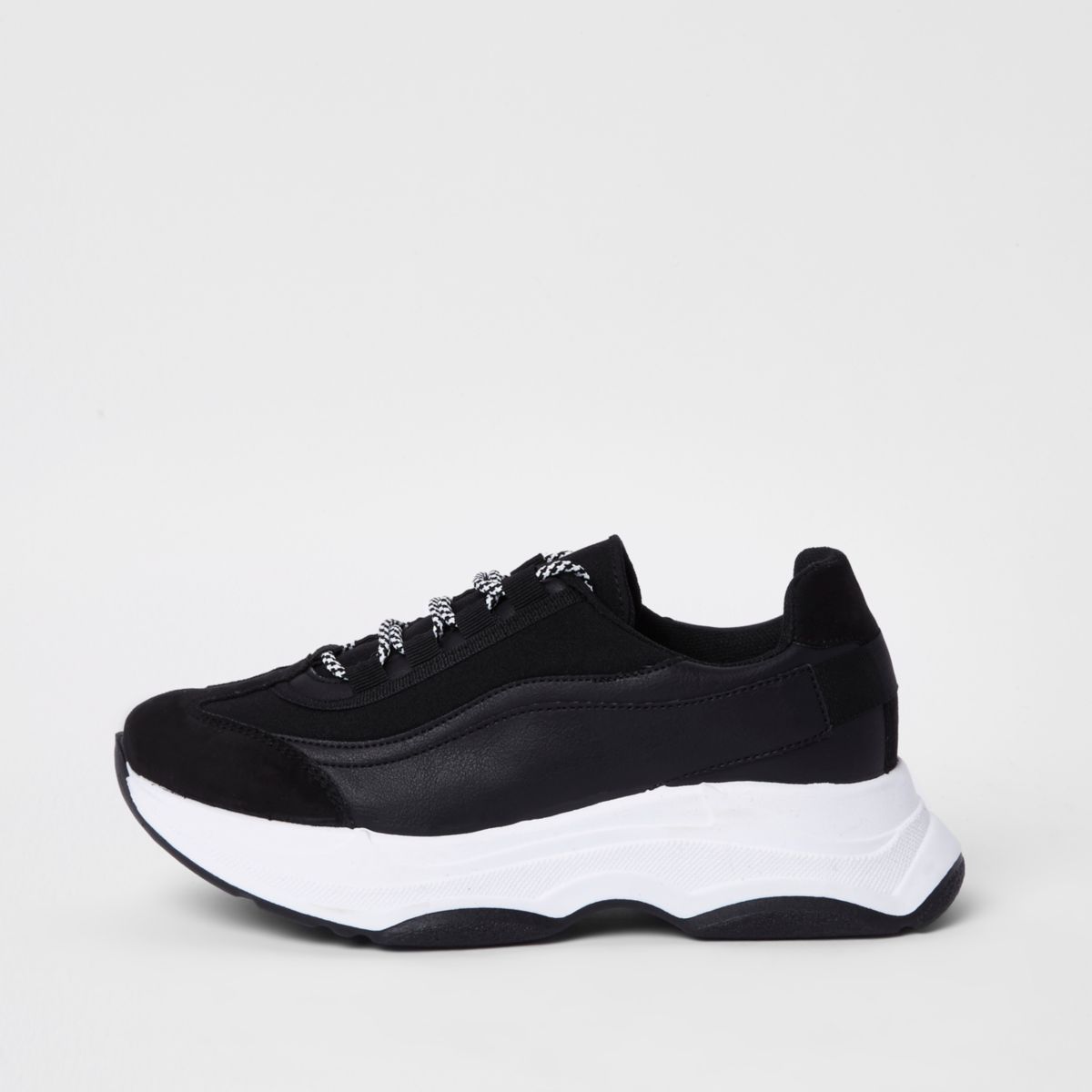 chunky platform lace up trainers