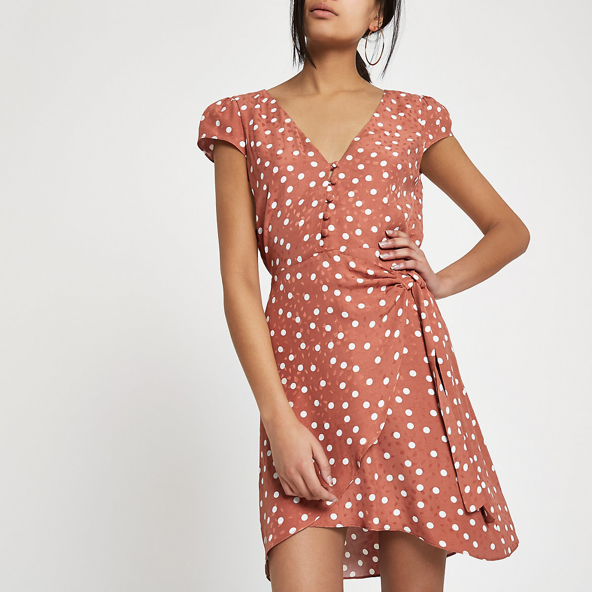 Polka Dot Wrap Dress