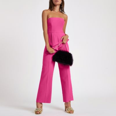 river island pink jumpsuit
