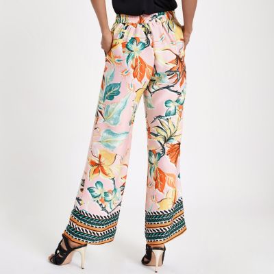 petite floral joggers