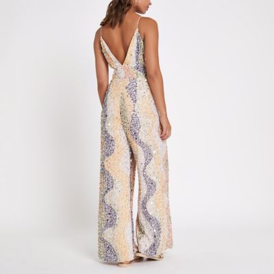 river island sequin jumpsuit