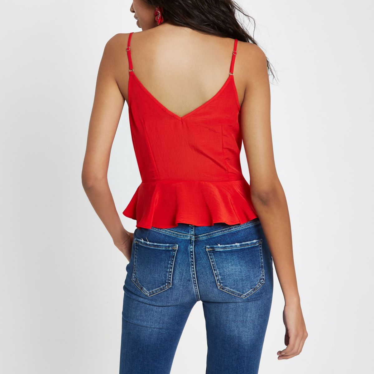 River island peplum cami online