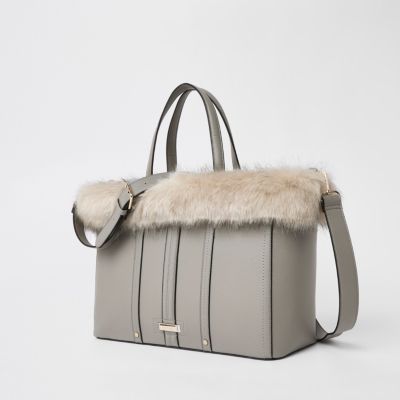 river island handbags grey