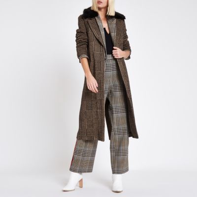 BROWN CHECK PRINT