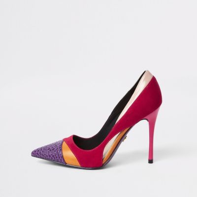 bright pink court shoes