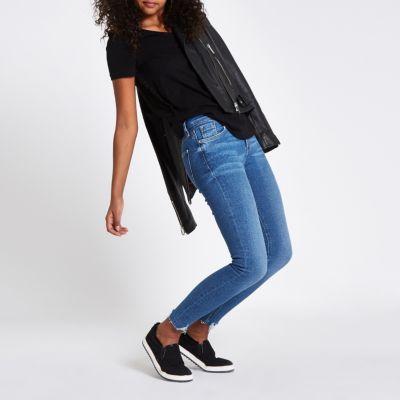 Black frill side T-shirt
