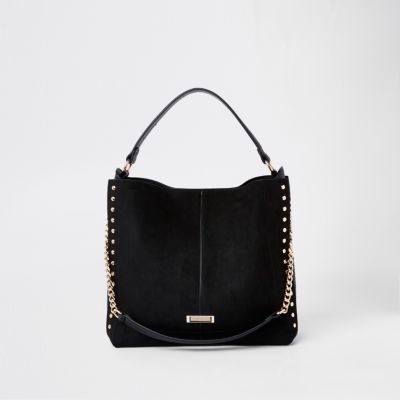 river island black slouch bag