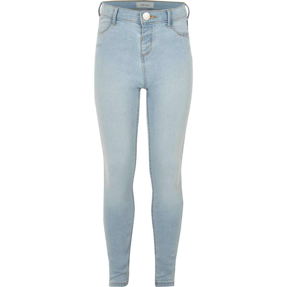 bright blue molly mid rise jeggings