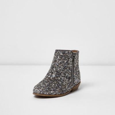 river island silver boots