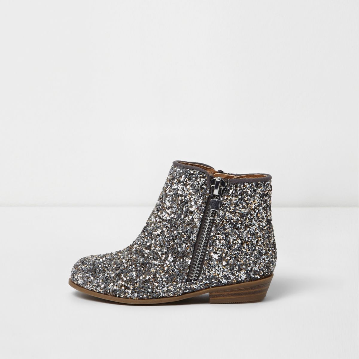 silver glitter cowgirl boots
