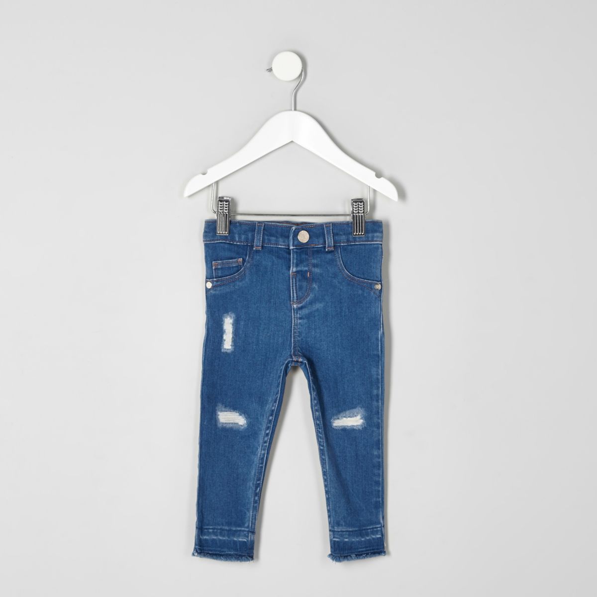 Mini girls blue Molly ripped jeans - Denim - Sale - girls
