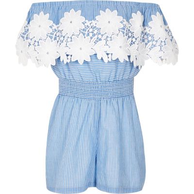 river island girls playsuit