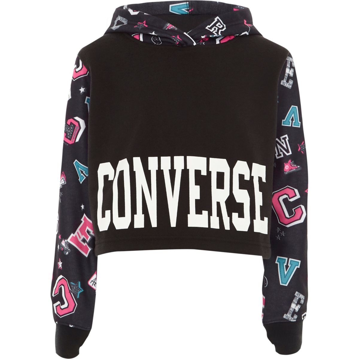 black converse hoodie womens