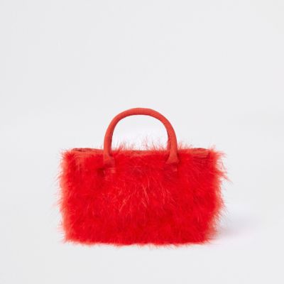 red feather bag